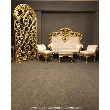 Ahşap Taht Büyük Dekor
