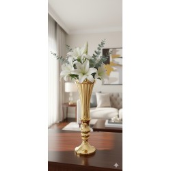Plastik Saray Vazo Gold